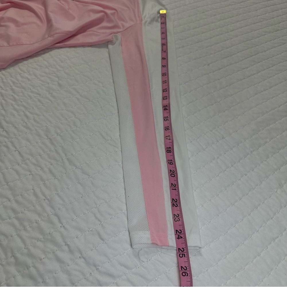 Sansoleil SunGlow Zip Mock Pink And White Long Sleeves UV 50+
Cooling - Picture 9 of 14